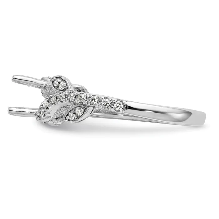 14k White Gold 38 Ct Lab Grown Diamond VSSI G 34 Ct Center Round Channel Set Shared Prong Engagement Ring Goldia Rings