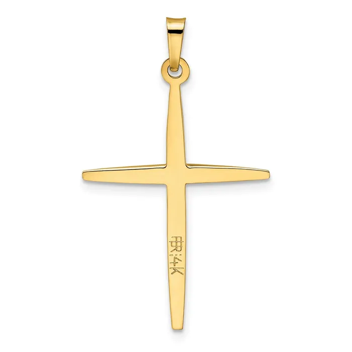 Rings Goldia 14k Twotone Gold Polished Solid Double Cross Pendant