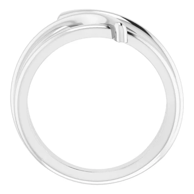 Rings Sterling Silver Bypass Freeform Ring TreasureFineJewelers