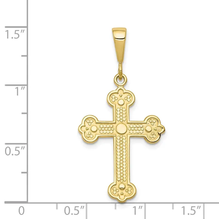 TreasureFineJewelers 10k Cross Charm Charm Necklaces