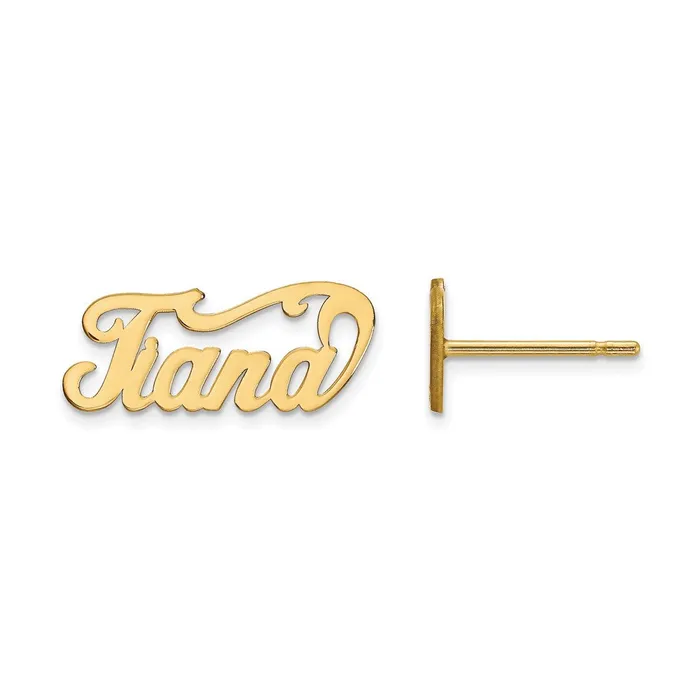 WB Choice Jewelry Earrings 10K Name Plate Post EarringsWBC10XNE2Y