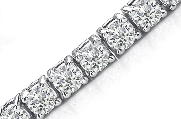 Albert Hern Bracelets Bracelet 18kt White Gold Tennis with 54 Diamonds 567cts Albert Hern Bracelets Bracelet 18kt White Gold Tennis with 54 Diamonds 567cts