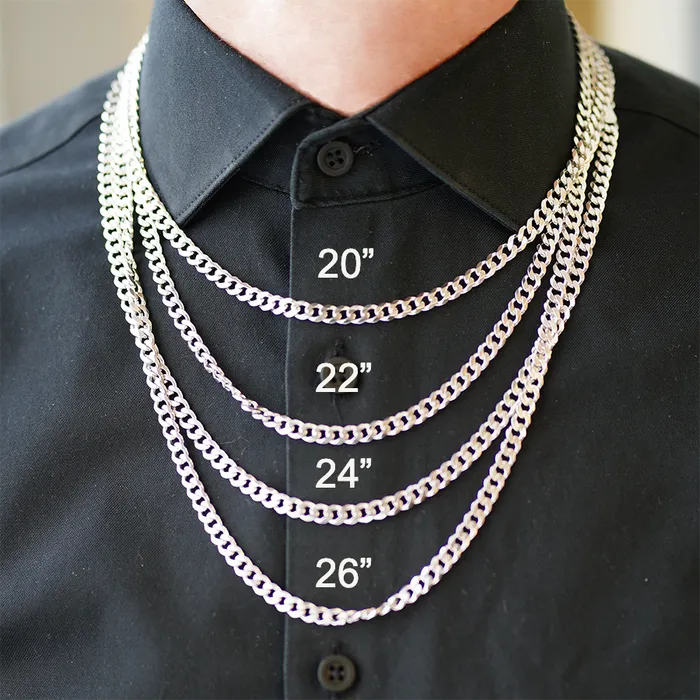 Independent Jewellers Rings Sterling Silver RH Round 20mm Wheat Chain in 24inches