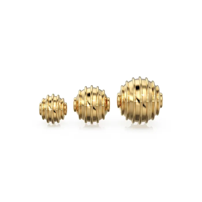 Jalvi Co PreStyled Sets 18k Gold Honey Dipper Bead 6mm 8mm 10mm 15mm hole Solid 18 carat gold Spiral Coil Designer Bead Multiple Sizes Jalvi Co PreStyled Sets 18k Gold Honey Dipper Bead 6mm 8mm 10mm 15mm hole Solid 18 carat gold Spiral Coil Designer Bead Multiple Sizes