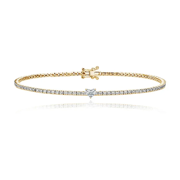 Alev Collection Bracelets Solitaire Diamond Tennis Bracelet