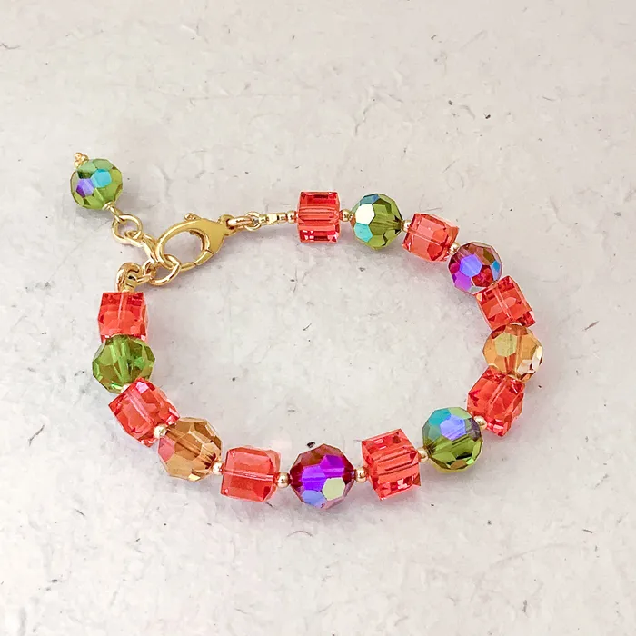 Bracelets Elisa Ilana The Pomme Collection Color Me Happy Crystal Bracelet