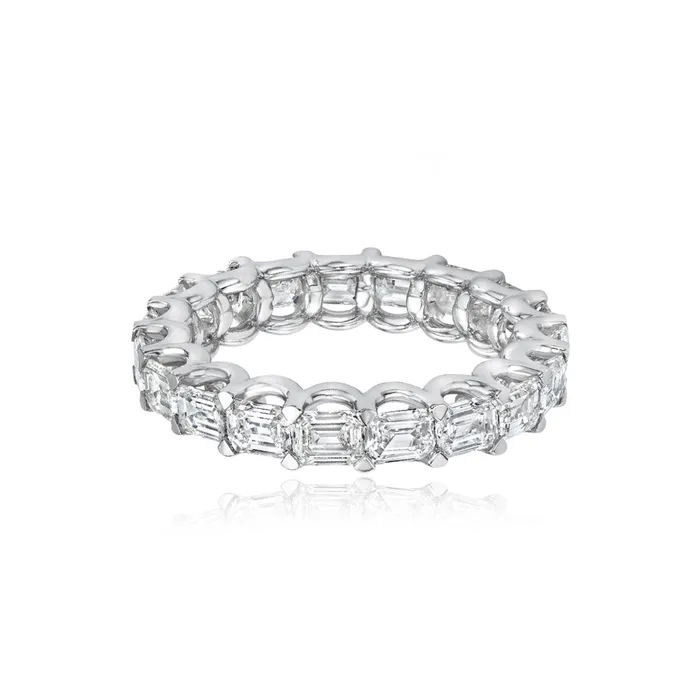 Bridal Emerald Cut Eternity Ring Alev Jewelry Rings