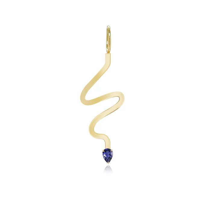 Charm Necklaces Alev Jewelry Wiggly Solitaire Gemstone Charm