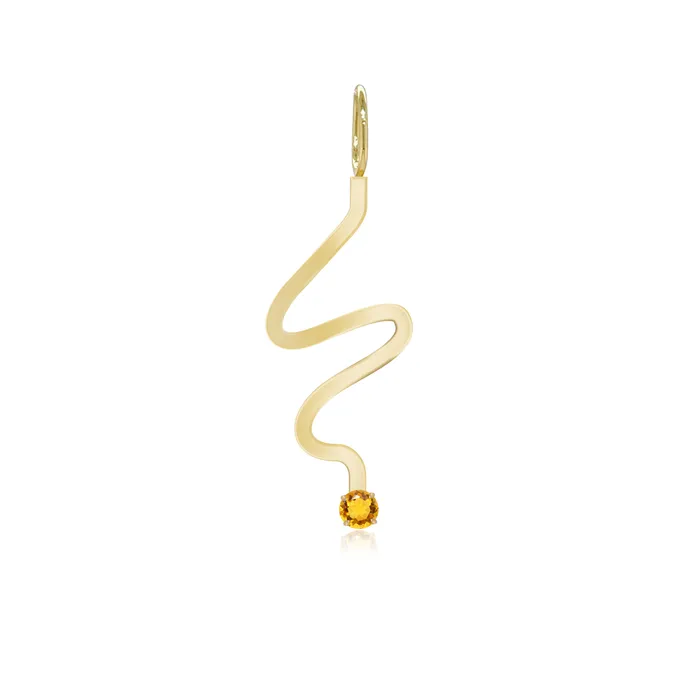 Charm Necklaces Alev Jewelry Wiggly Solitaire Gemstone Charm