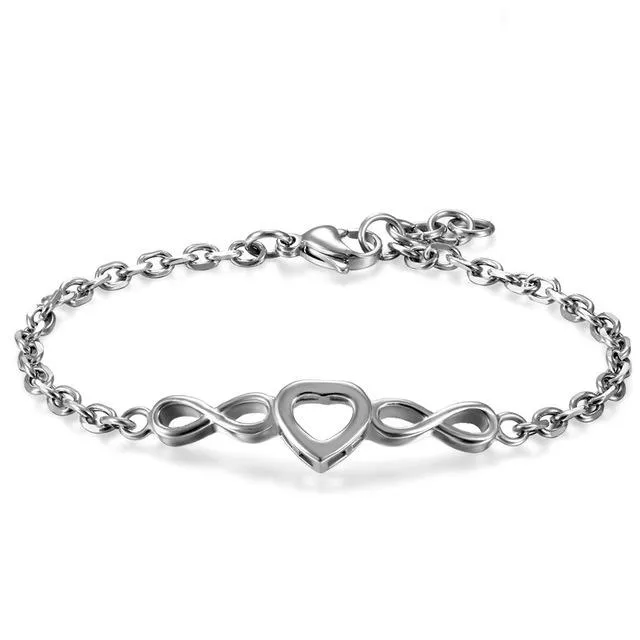 Womens Infinity Heart Bracelet sparklingselections Bracelets