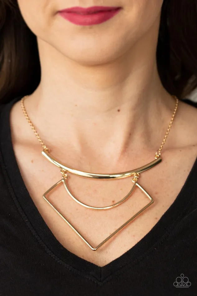 Jewelry by Bretta Necklaces Egyptian Edge Gold Necklace Jewelry by Bretta