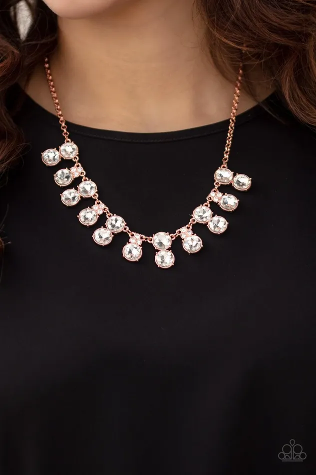 Necklaces Paparazzi Accessories Top Dollar Twinkle Copper Necklace Jewelry by Bretta