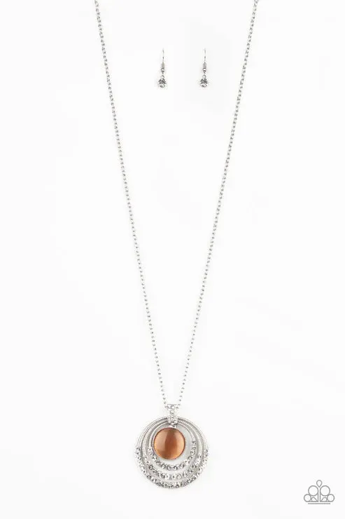 Paparazzi Accessories A Diamond A Day Orange Necklace Jewelry by Bretta Necklaces
