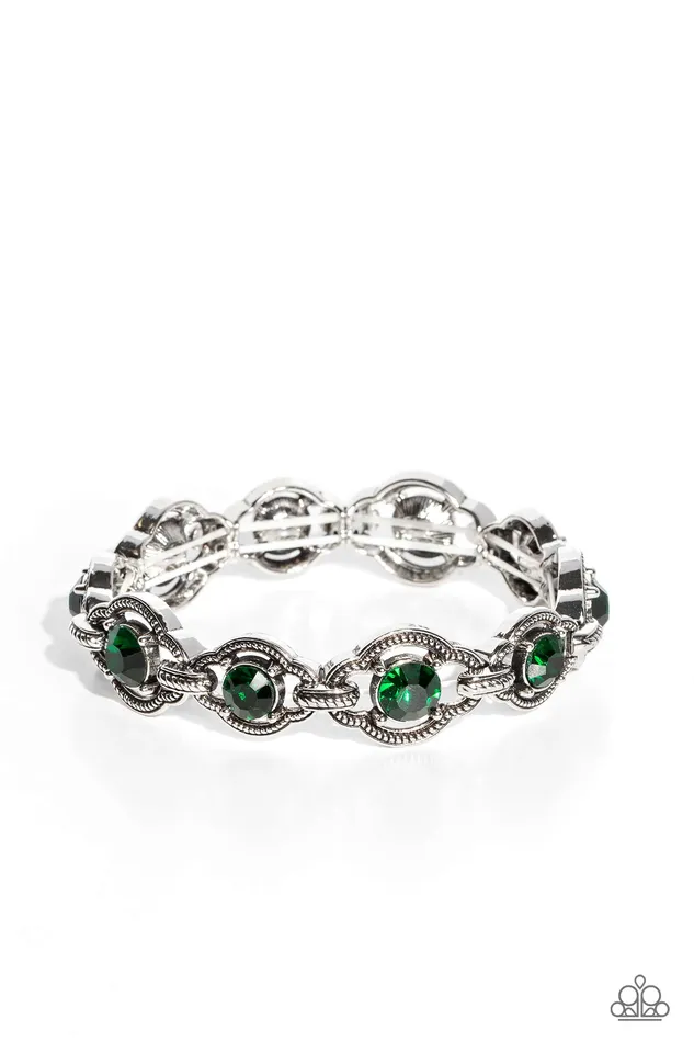 Paparazzi Accessories Bracelets ROPE For The Best Green Bracelet Jewelry by Bretta