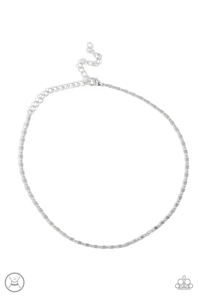 Paparazzi Accessories Necklaces Minimalist Maiden Silver Necklace Jewelry by Bretta