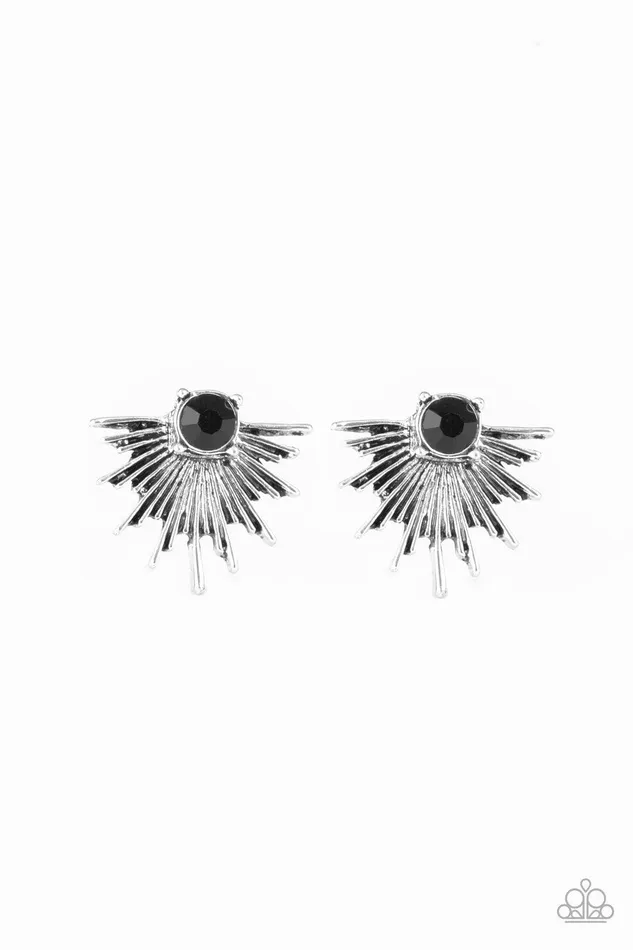 Starry Light Black Earrings Jewelry by Bretta Paparazzi Accessories Earrings