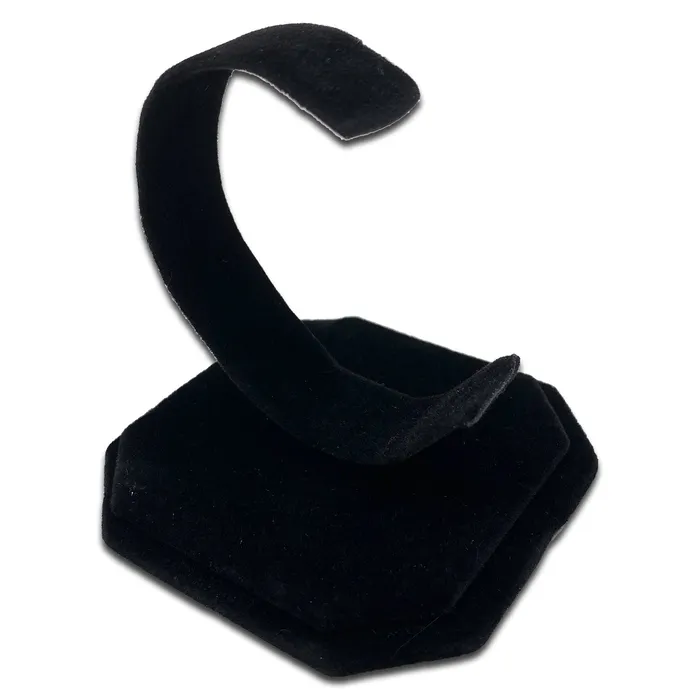 3 14 Black Velvet Watch Bracelet Jewelry Display Stand JPIDisplay Bracelets