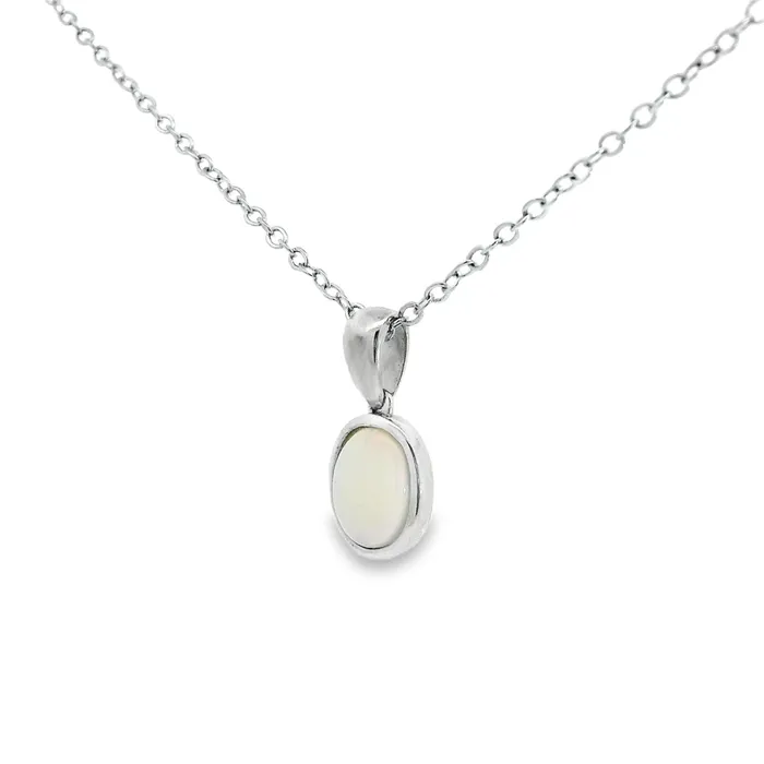 Australian Opal Cutters Necklaces Australian Opal Light Pendant Set in Sterling Silver