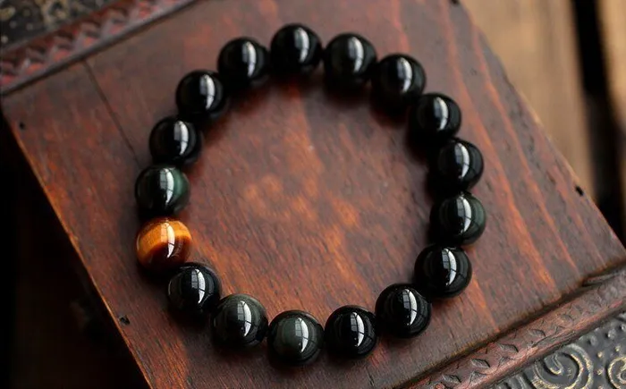 Bracelets Black Onyx Tiger Eye Bracelet Ailsa Jewelry