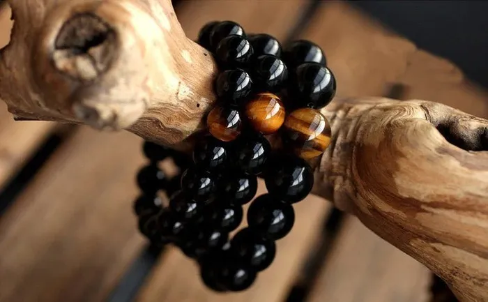 Bracelets Black Onyx Tiger Eye Bracelet Ailsa Jewelry