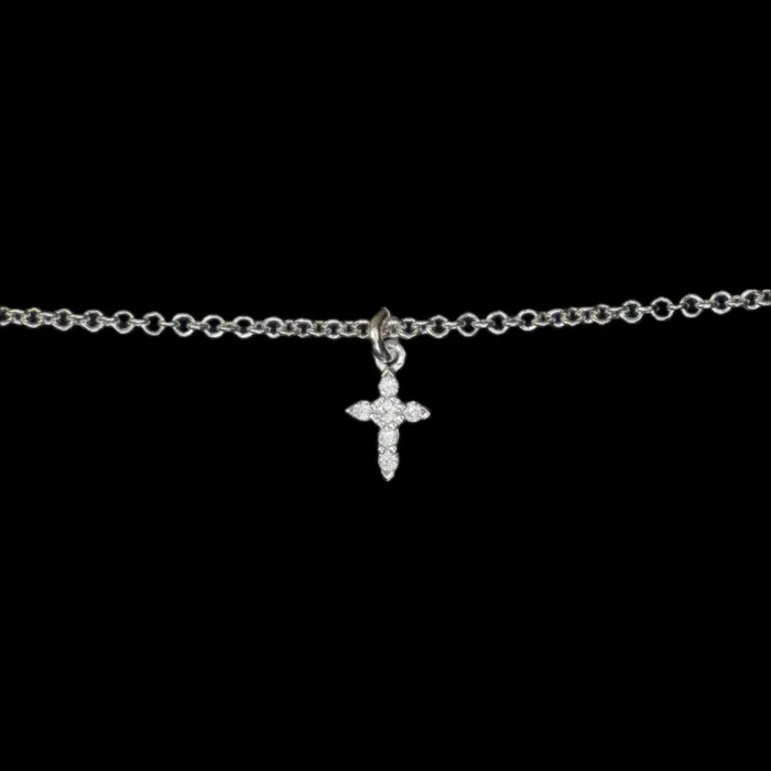Bracelets Jacob Rachel Clarity Cross Pendant Bracelet 925 Silver