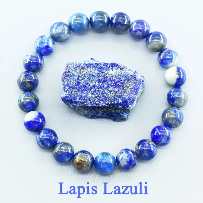 Bracelets raynaturest Store Lapis Lazuli Beads Bracelet