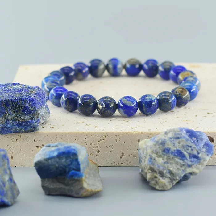 Bracelets raynaturest Store Lapis Lazuli Beads Bracelet