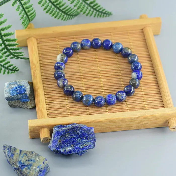 Bracelets raynaturest Store Lapis Lazuli Beads Bracelet