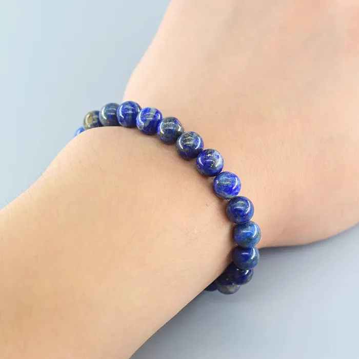 Bracelets raynaturest Store Lapis Lazuli Beads Bracelet