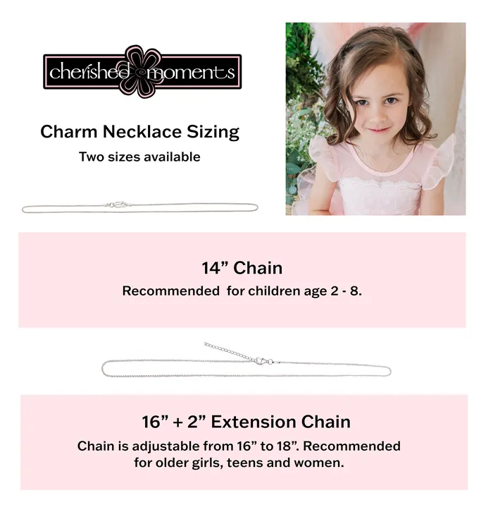 Cherished Moments Sterling Silver Childrens Ballerina Necklace for Kids Necklaces