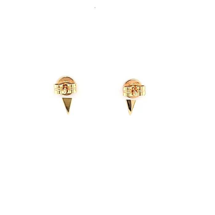 Earrings Doves 14k Yellow Gold Lapis Diamond Arrow Stud Earrings I7690