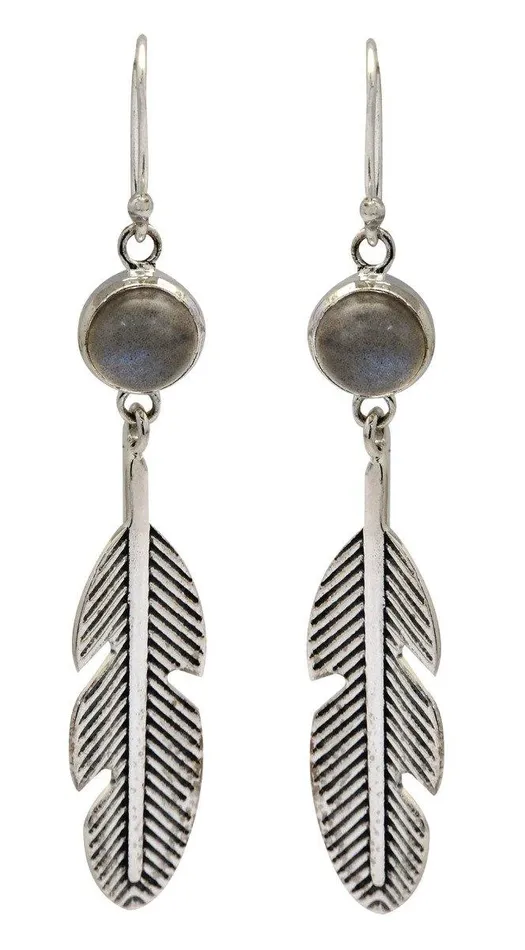 Earrings Labradorite Earring Solid 925 Sterling Silver Jewelry YoTreasure