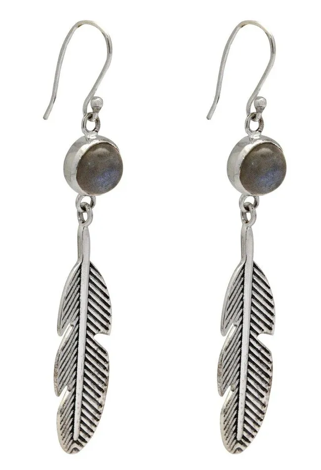 Earrings Labradorite Earring Solid 925 Sterling Silver Jewelry YoTreasure