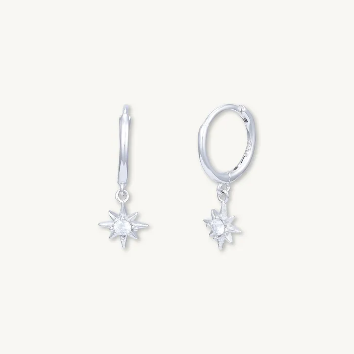 Earrings Starlight Dangling Huggie Hoop Earrings Camile Stone Earrings Starlight Dangling Huggie Hoop Earrings Camile Stone