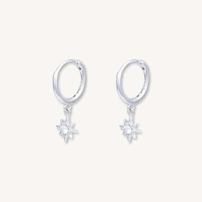 Earrings Starlight Dangling Huggie Hoop Earrings Camile Stone Earrings Starlight Dangling Huggie Hoop Earrings Camile Stone