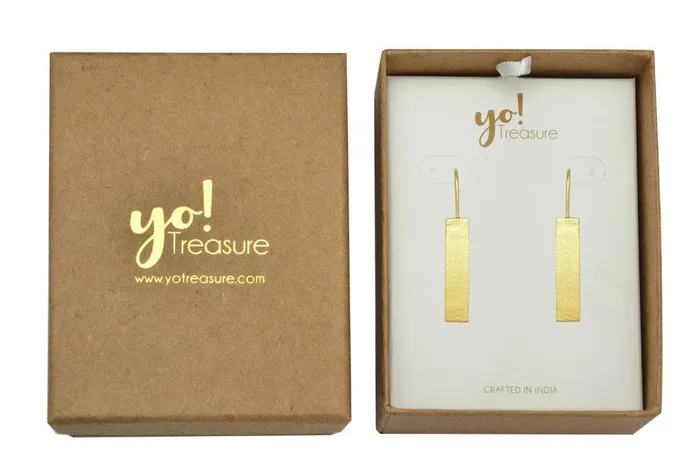 Earrings YoTreasure Gold Plated Over Brass Large Earrings Jewelry