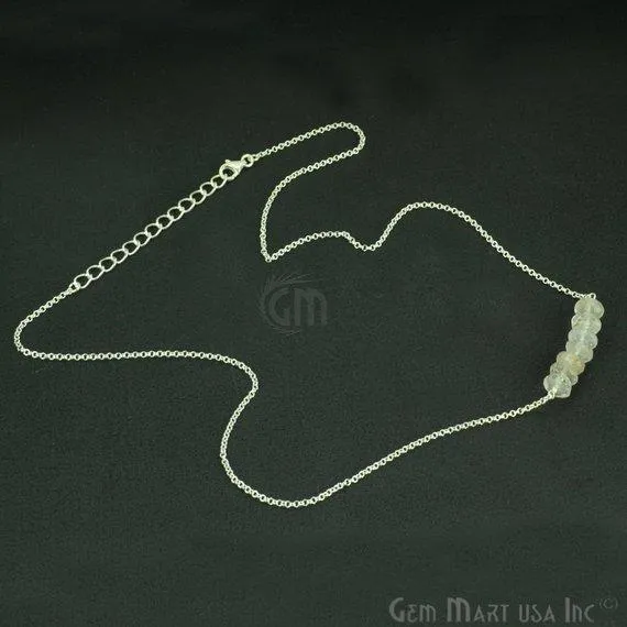 GemMartUSA Necklaces Faceted Gemstone Bead Bar Necklace Chain Pick your Gemstone Plating GemMartUSA Necklaces Faceted Gemstone Bead Bar Necklace Chain Pick your Gemstone Plating