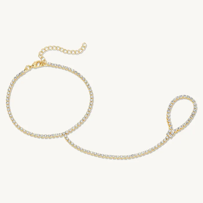 Ideaure Jewlery Bracelets Zelmira Hand Chain Tennis Bracelet