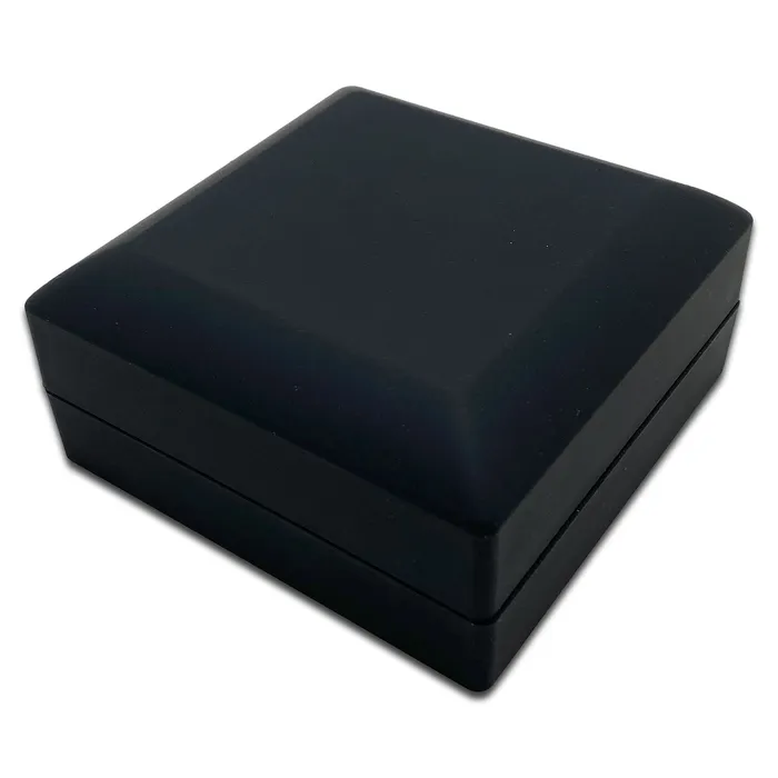 JPIDisplay Bracelets 3 78 x 3 78 Matte Black Plastic Bracelet or Watch Jewelry Box with LED Light JPIDisplay Bracelets 3 78 x 3 78 Matte Black Plastic Bracelet or Watch Jewelry Box with LED Light