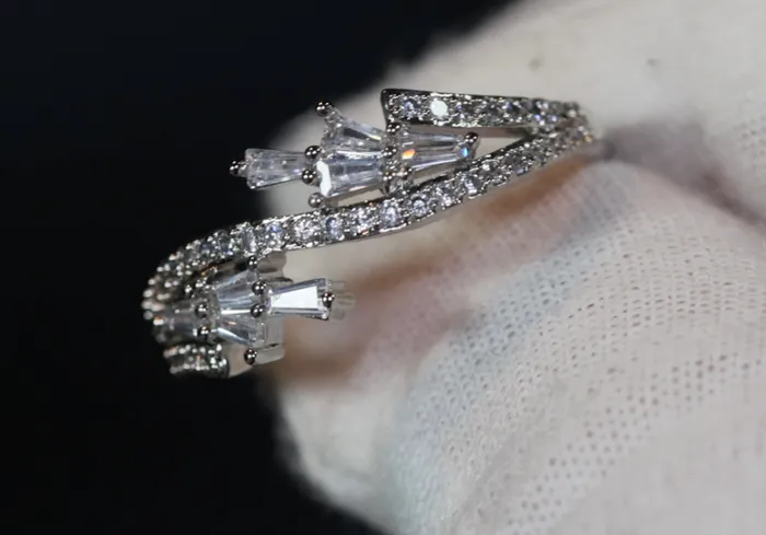 Lab Diamonds London Fashion Ring Wrapped Ring Twist Ring Stackable Ring Charm Ring Nightclub Ring Rings