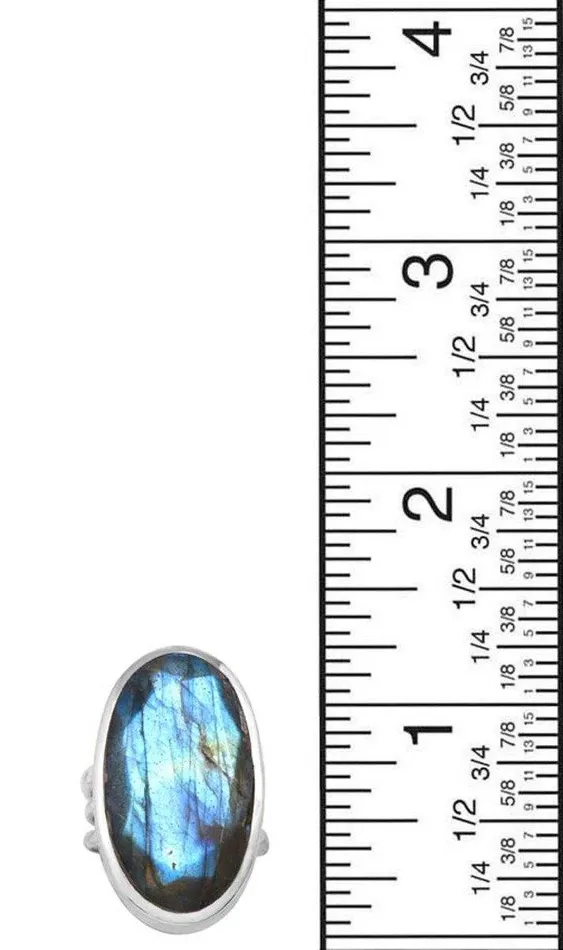 Labradorite 925 Sterling Silver Rings Silver Jewelry YoTreasure Rings