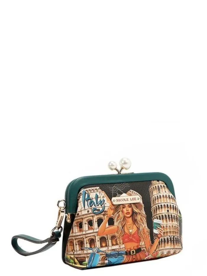 Nicole Lee USA Chelsea Pearl KissLock Coin Purse Trendsi Earrings