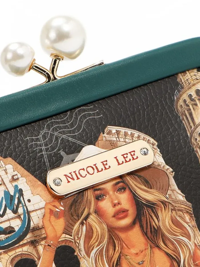 Nicole Lee USA Chelsea Pearl KissLock Coin Purse Trendsi Earrings
