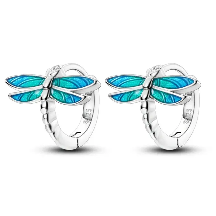 SWEET T 52 Earrings 925 Sterling Silver Sparkling HeartStarMoon Feather Fashion Colorful Earrings Hoop Jewelry for Women Girls