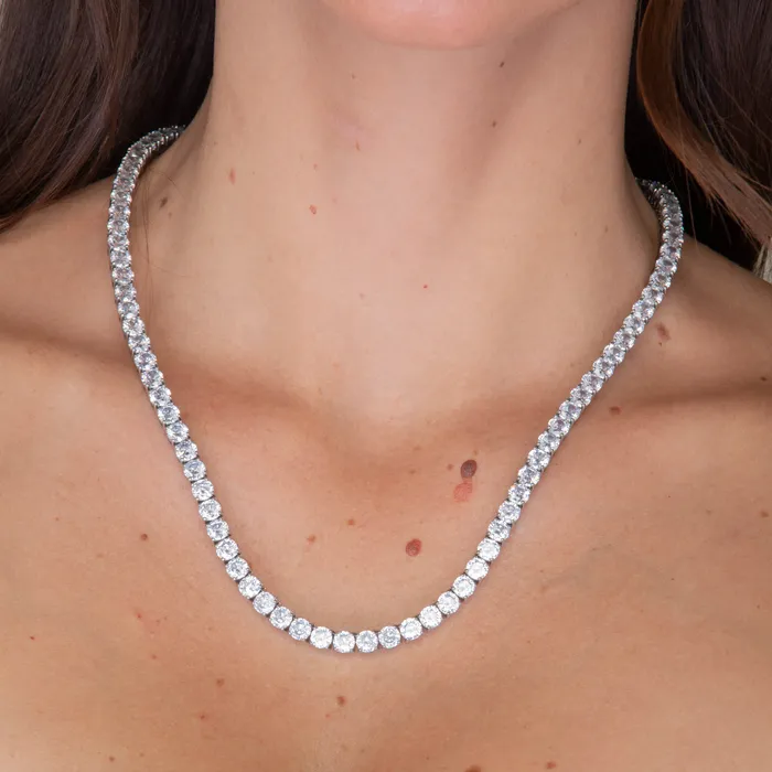 Unisex Statement Tennis Necklace Camile Stone Necklaces
