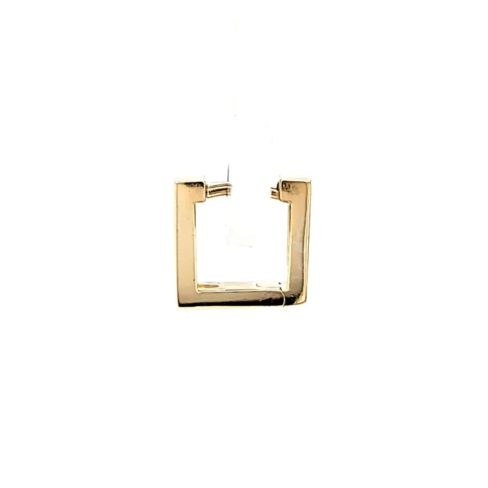 Yellow Gold 10mm Petite Square Hoop Earrings I7797 Stuller Earrings
