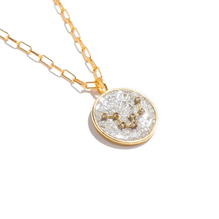 Aquarius Gold Vermeil Pendant Necklace Shana Gulati Jewelry Necklaces