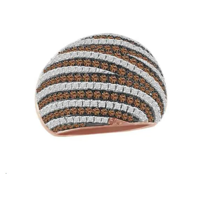 AV LADIES RING 315CT BLUE SAPPHIREDARK BROWNROUND DIAMOND 14K ROSE GOLD Rings AV LADIES RING 315CT BLUE SAPPHIREDARK BROWNROUND DIAMOND 14K ROSE GOLD Rings