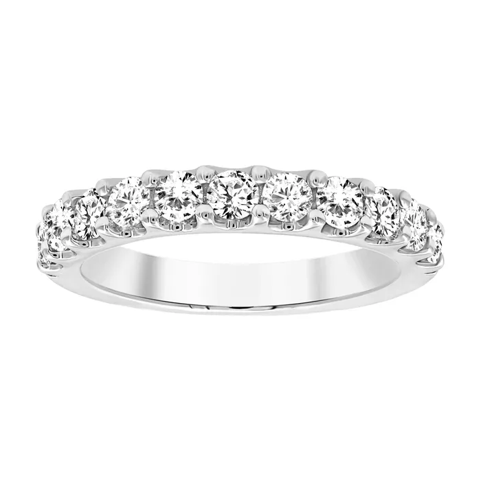 AV Rings LADIES BAND 100CT ROUND DIAMOND 14K WHITE GOLD SI QUALITY