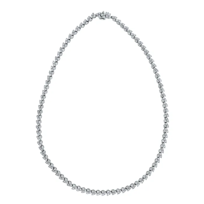 Beauvince Necklaces Directions Diamond Tennis Necklace 900 ct Diamonds in White Gold